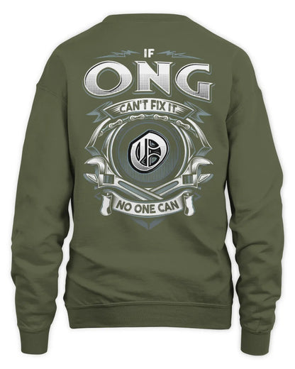 ONG AP81-K4-626 - Personalized Ahmed Quote Apparel “If Ahmed Can't Fix It, No One Can” - Unisex Sweatshirt - Military Green