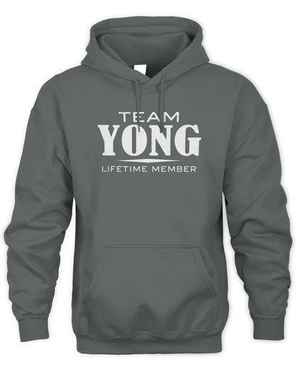 YONG BL62-K4-128 - Personalized “Team NAME Lifetime Member” - Unisex Hoodie - Charcoal