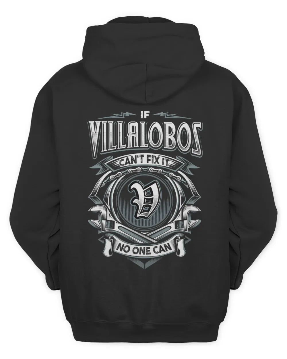 VILLALOBOS AP81-K4-626 - Personalized Ahmed Quote Apparel “If Ahmed Can't Fix It, No One Can” - Unisex Hoodie - Black