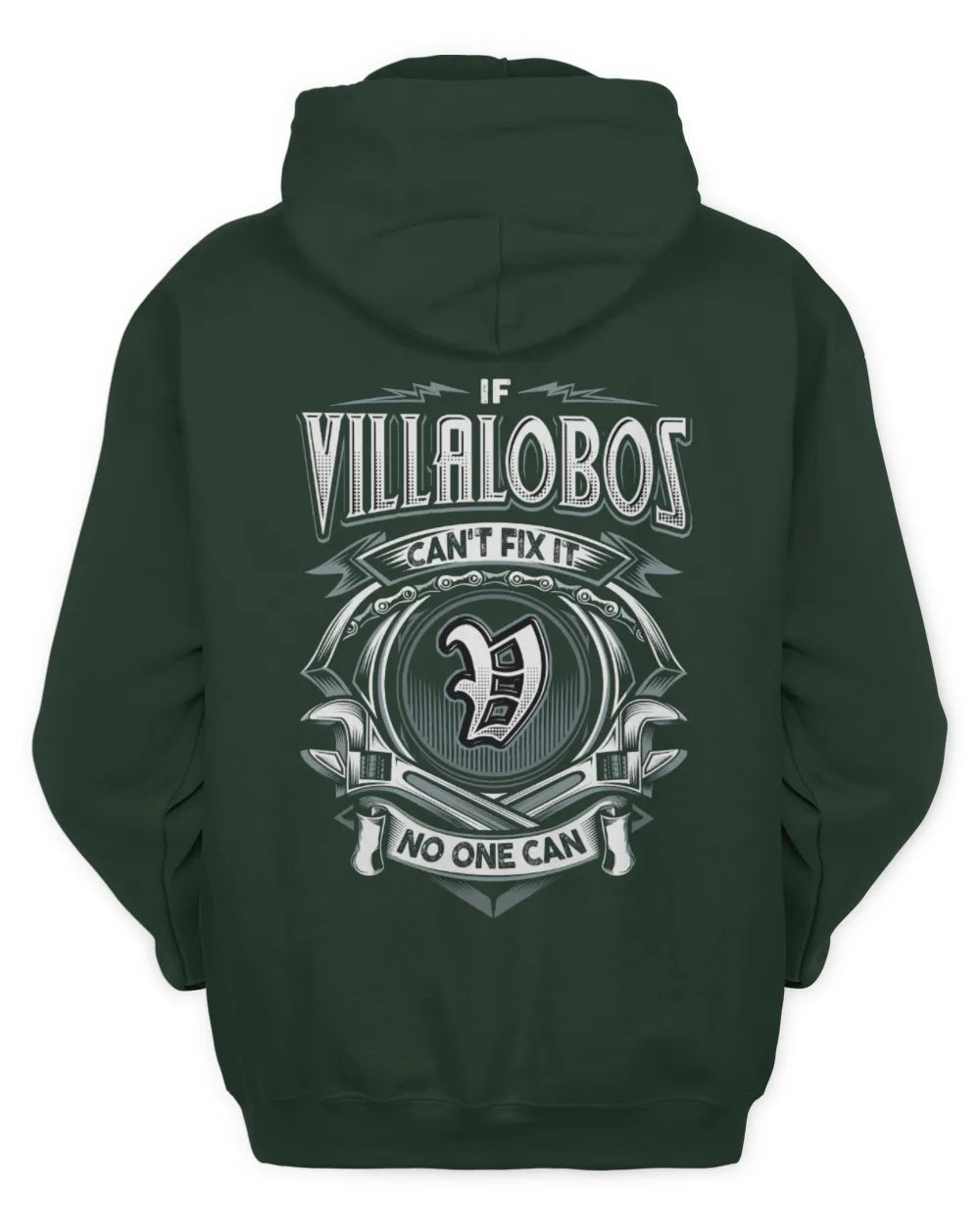 VILLALOBOS AP81-K4-626 - Personalized Ahmed Quote Apparel “If Ahmed Can't Fix It, No One Can” - Unisex Hoodie - Forest Green