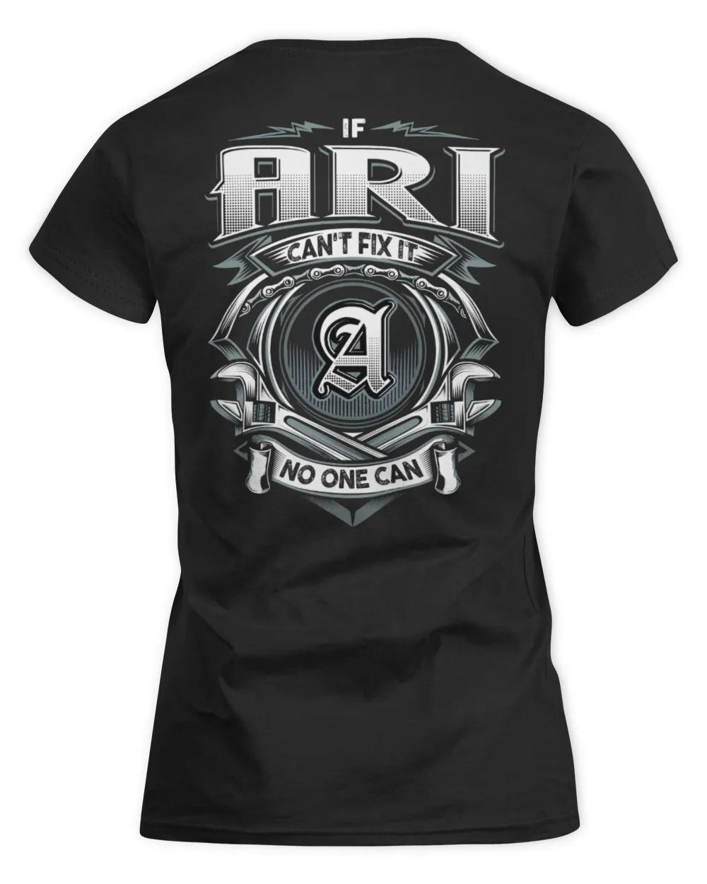 ARI AP81-K4-626 - Personalized Ahmed Quote Apparel “If Ahmed Can't Fix It, No One Can” - Women's Standard T-Shirt - Black