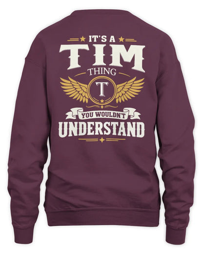 TIM KT06-M008 It’s a [NAME] Thing – You Wouldn’t Understand | Personalized Vintage T-Shirt - Unisex Sweatshirt - Maroon