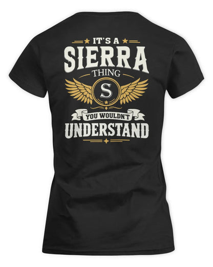 SIERRA KT06-M008 It’s a [NAME] Thing – You Wouldn’t Understand | Personalized Vintage T-Shirt - Women's Standard T-Shirt - Black