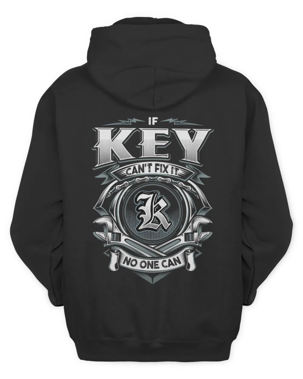 KEY AP81-K4-626 - Personalized Ahmed Quote Apparel “If Ahmed Can't Fix It, No One Can” - Unisex Hoodie - Black