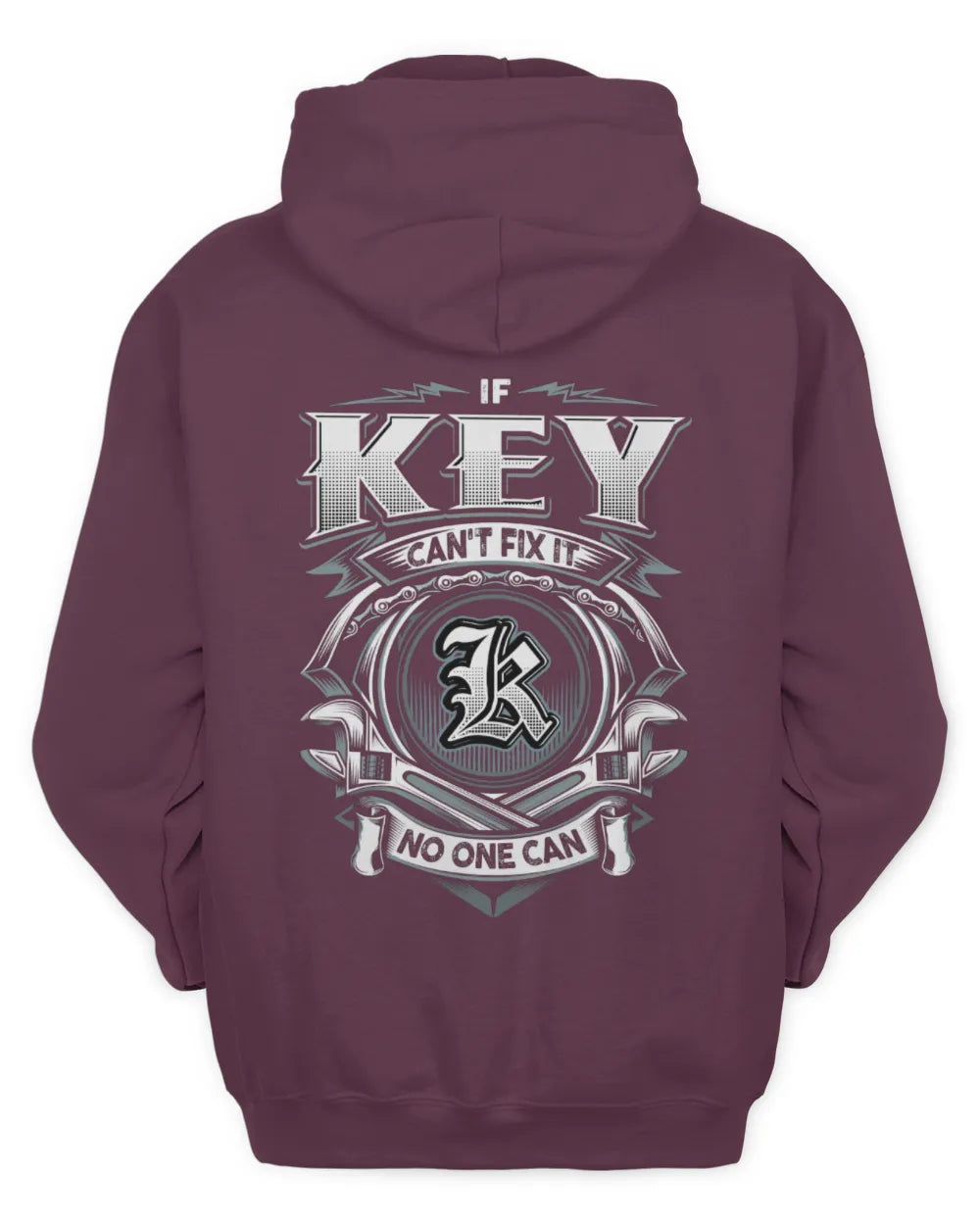 KEY AP81-K4-626 - Personalized Ahmed Quote Apparel “If Ahmed Can't Fix It, No One Can” - Unisex Hoodie - Maroon