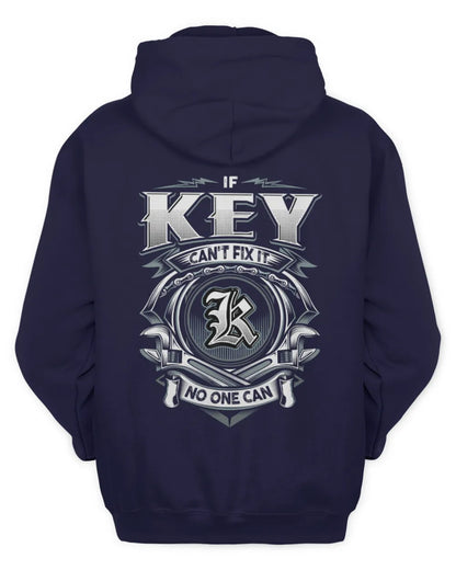 KEY AP81-K4-626 - Personalized Ahmed Quote Apparel “If Ahmed Can't Fix It, No One Can” - Unisex Hoodie - Navy