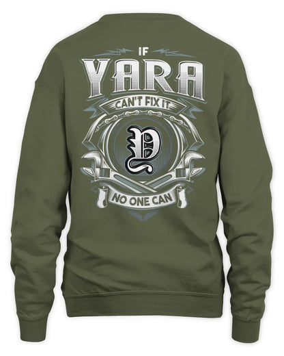 YARA AP81-K4-626 - Personalized Ahmed Quote Apparel “If Ahmed Can't Fix It, No One Can” - Unisex Sweatshirt - Military Green