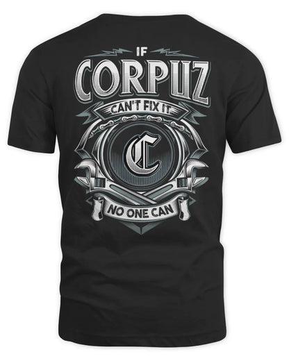 CORPUZ AP81-K4-626 - Personalized Ahmed Quote Apparel “If Ahmed Can't Fix It, No One Can” - Unisex Standard T-Shirt - Black