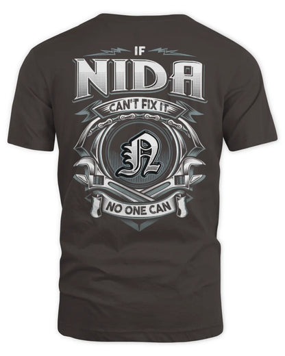 NIDA AP81-K4-626 - Personalized Ahmed Quote Apparel “If Ahmed Can't Fix It, No One Can” - Unisex Standard T-Shirt - Dark Chocolate