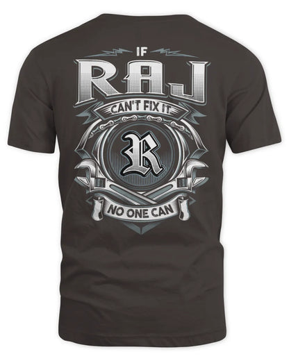 RAJ AP81-K4-626 - Personalized Ahmed Quote Apparel “If Ahmed Can't Fix It, No One Can” - Unisex Standard T-Shirt - Dark Chocolate