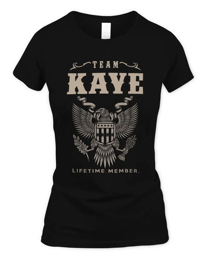 KAYE TP06-K82 – Personalized Classic Style Apparel “Team NAME Lifetime Member” - Women's Standard T-Shirt - Black