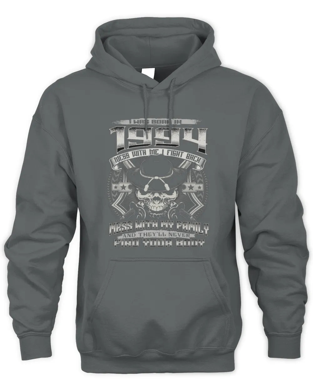1994 HH89-K2 – Protective Family Quote T-Shirt - Unisex Hoodie - Charcoal