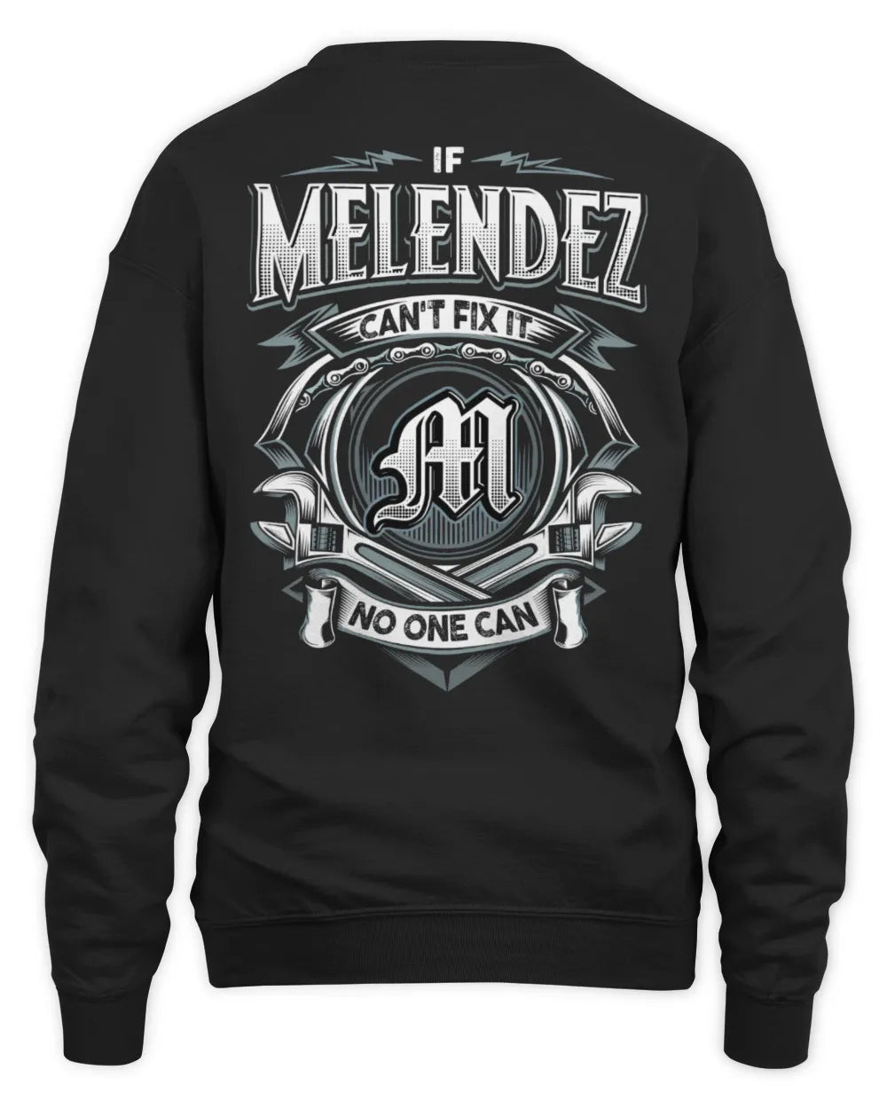 MELENDEZ AP81-K4-626 - Personalized Ahmed Quote Apparel “If Ahmed Can't Fix It, No One Can” - Unisex Sweatshirt - Black