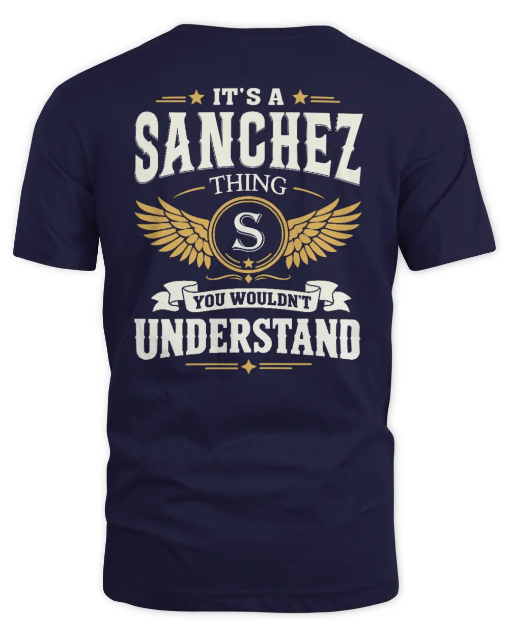 SANCHEZ KT06-M008 It’s a [NAME] Thing – You Wouldn’t Understand | Personalized Vintage T-Shirt - Unisex Standard T-Shirt - Navy