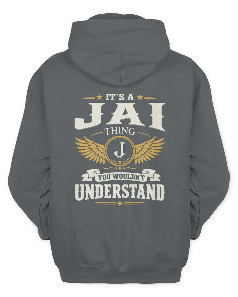 JAI KT06-M008 It’s a [NAME] Thing – You Wouldn’t Understand | Personalized Vintage T-Shirt - Unisex Hoodie - Charcoal