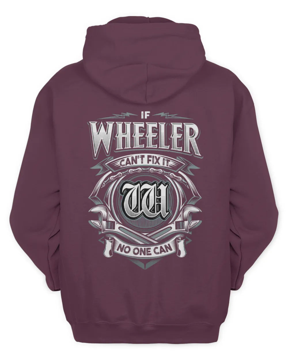 WHEELER AP81-K4-626 - Personalized Ahmed Quote Apparel “If Ahmed Can't Fix It, No One Can” - Unisex Hoodie - Maroon
