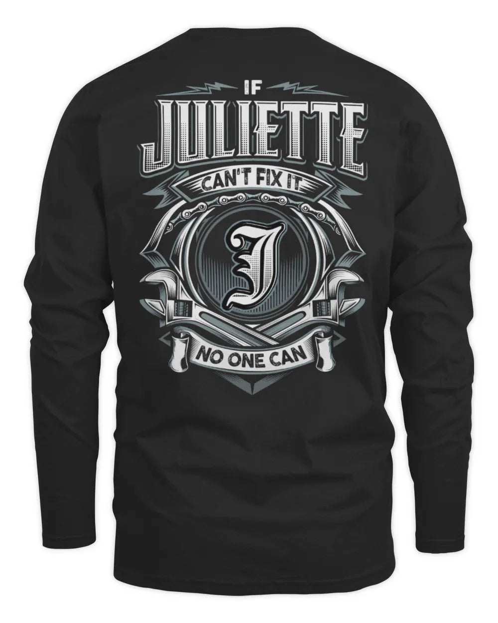 JULIETTE AP81-K4-626 - Personalized Ahmed Quote Apparel “If Ahmed Can't Fix It, No One Can” - Men's Long Sleeved T-Shirt - Black