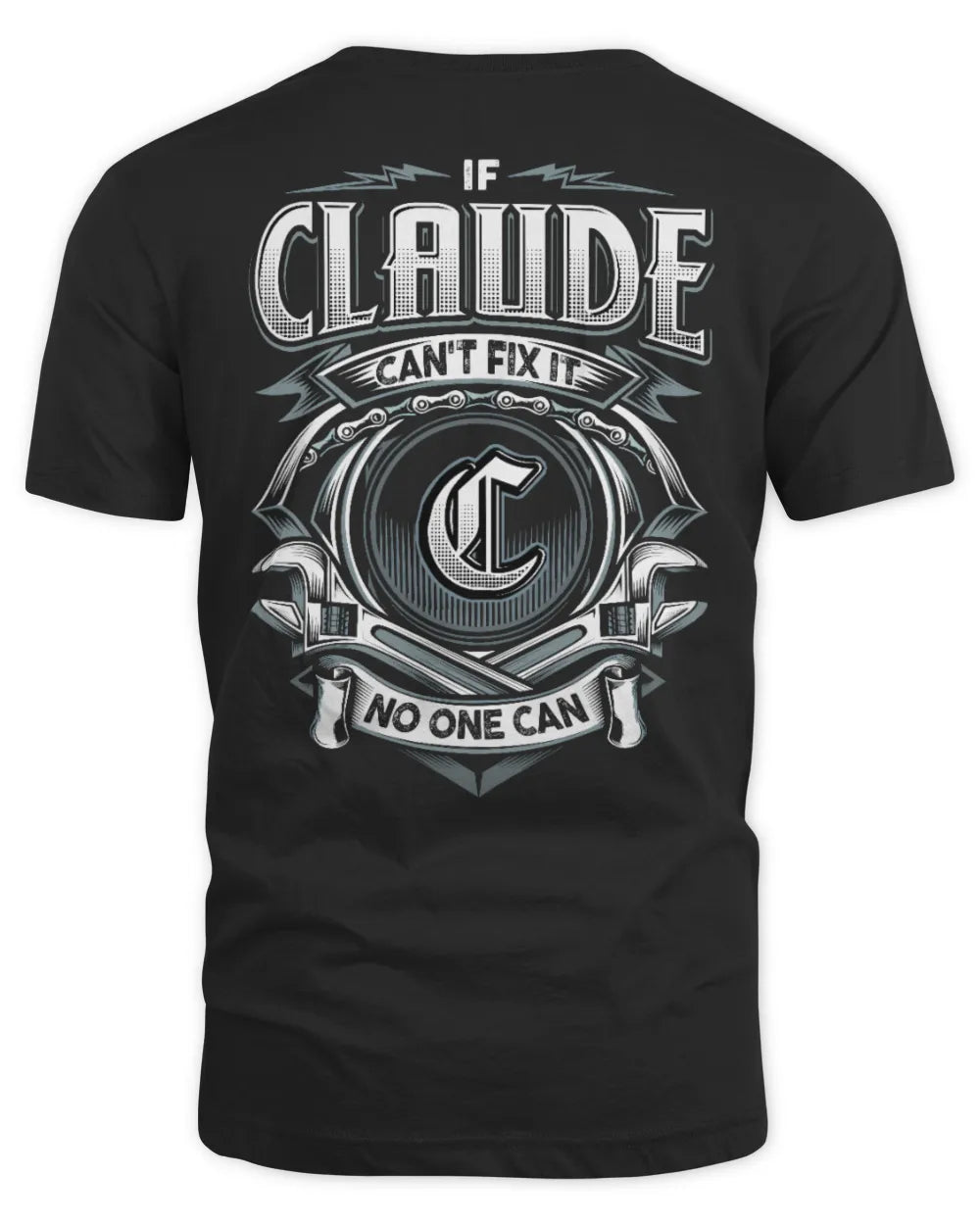 CLAUDE AP81-K4-626 - Personalized Ahmed Quote Apparel “If Ahmed Can't Fix It, No One Can” - Unisex Standard T-Shirt - Black