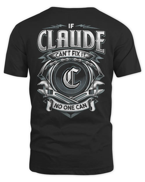 CLAUDE AP81-K4-626 - Personalized Ahmed Quote Apparel “If Ahmed Can't Fix It, No One Can” - Unisex Standard T-Shirt - Black