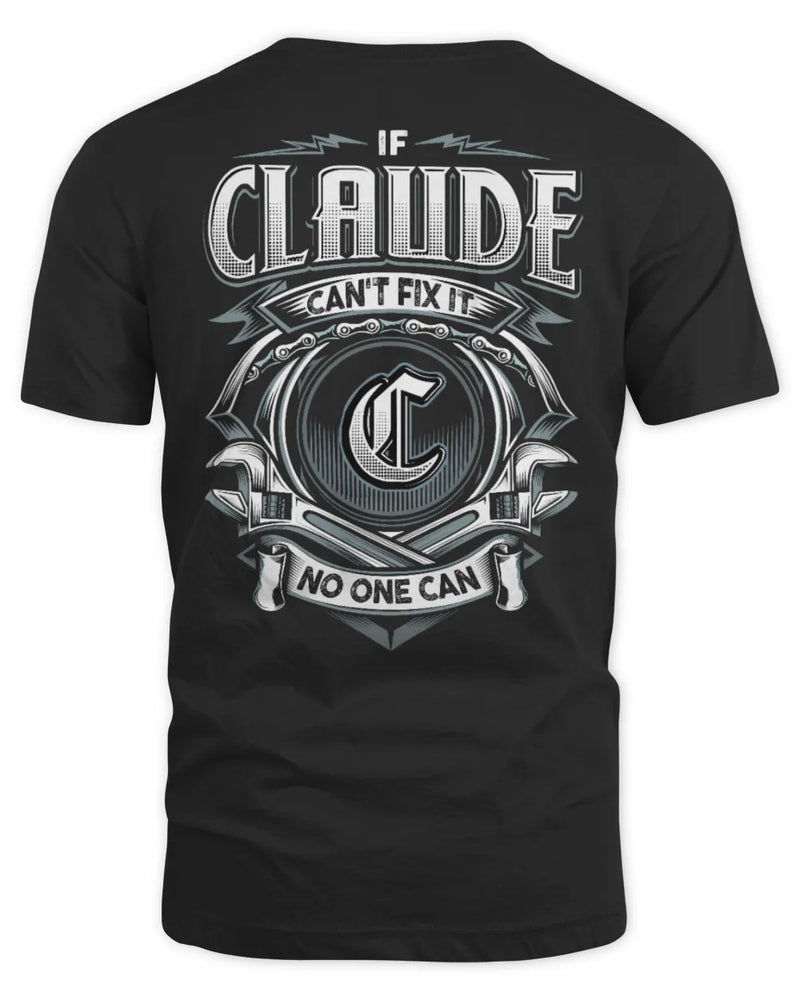 CLAUDE AP81-K4-626 - Personalized Ahmed Quote Apparel “If Ahmed Can't Fix It, No One Can” - Unisex Standard T-Shirt - Black