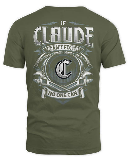 CLAUDE AP81-K4-626 - Personalized Ahmed Quote Apparel “If Ahmed Can't Fix It, No One Can” - Unisex Standard T-Shirt - Military Green