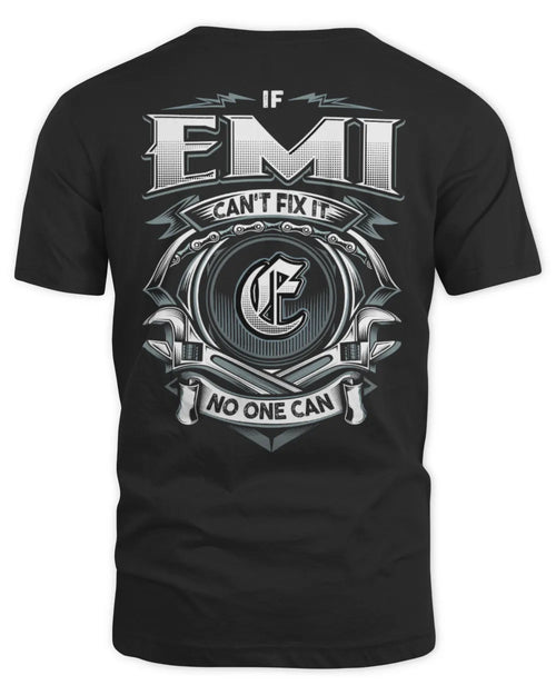 EMI AP81-K4-626 - Personalized Ahmed Quote Apparel “If Ahmed Can't Fix It, No One Can” - Unisex Standard T-Shirt - Black