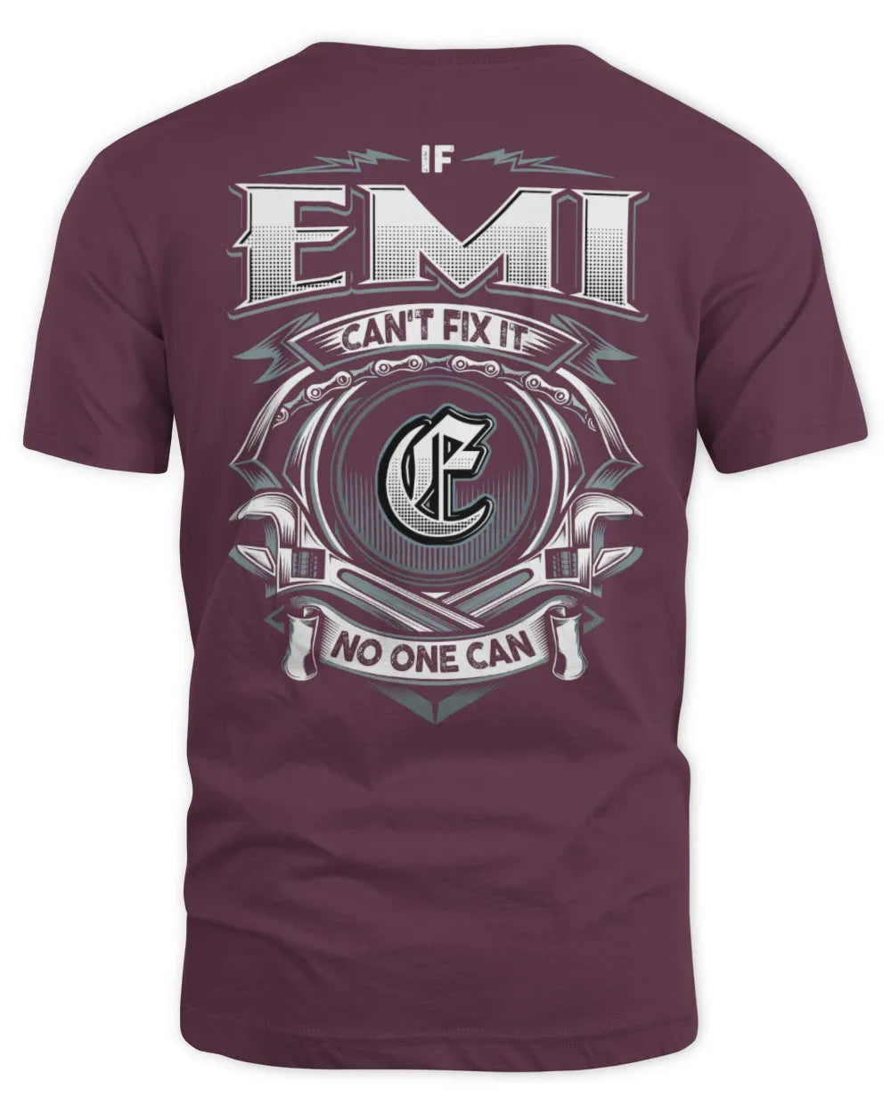 EMI AP81-K4-626 - Personalized Ahmed Quote Apparel “If Ahmed Can't Fix It, No One Can” - Unisex Standard T-Shirt - Maroon
