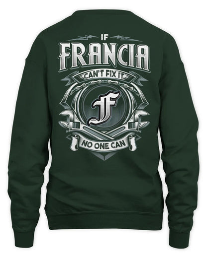 FRANCIA AP81-K4-626 - Personalized Ahmed Quote Apparel “If Ahmed Can't Fix It, No One Can” - Unisex Sweatshirt - Forest Green