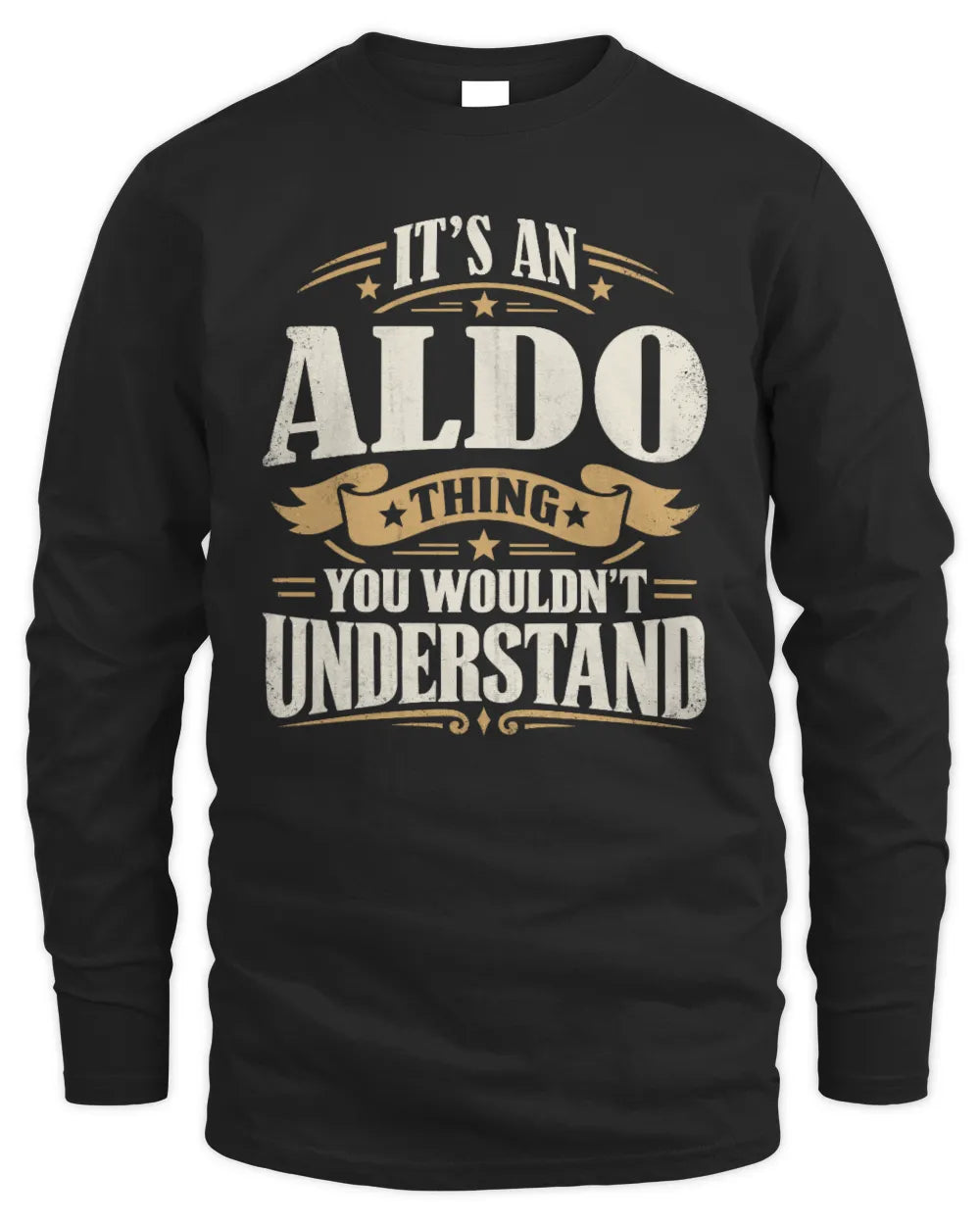 ALDO P08 TH51 - Personalized “It’s a/an [NAME] Thing – You Wouldn’t Understand” Shirt - Men's Long Sleeved T-Shirt - Black