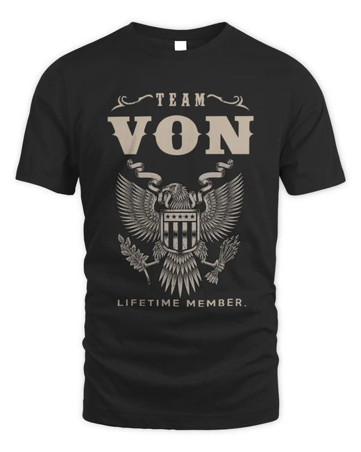 VON TP06-K82 – Personalized Classic Style Apparel “Team NAME Lifetime Member”