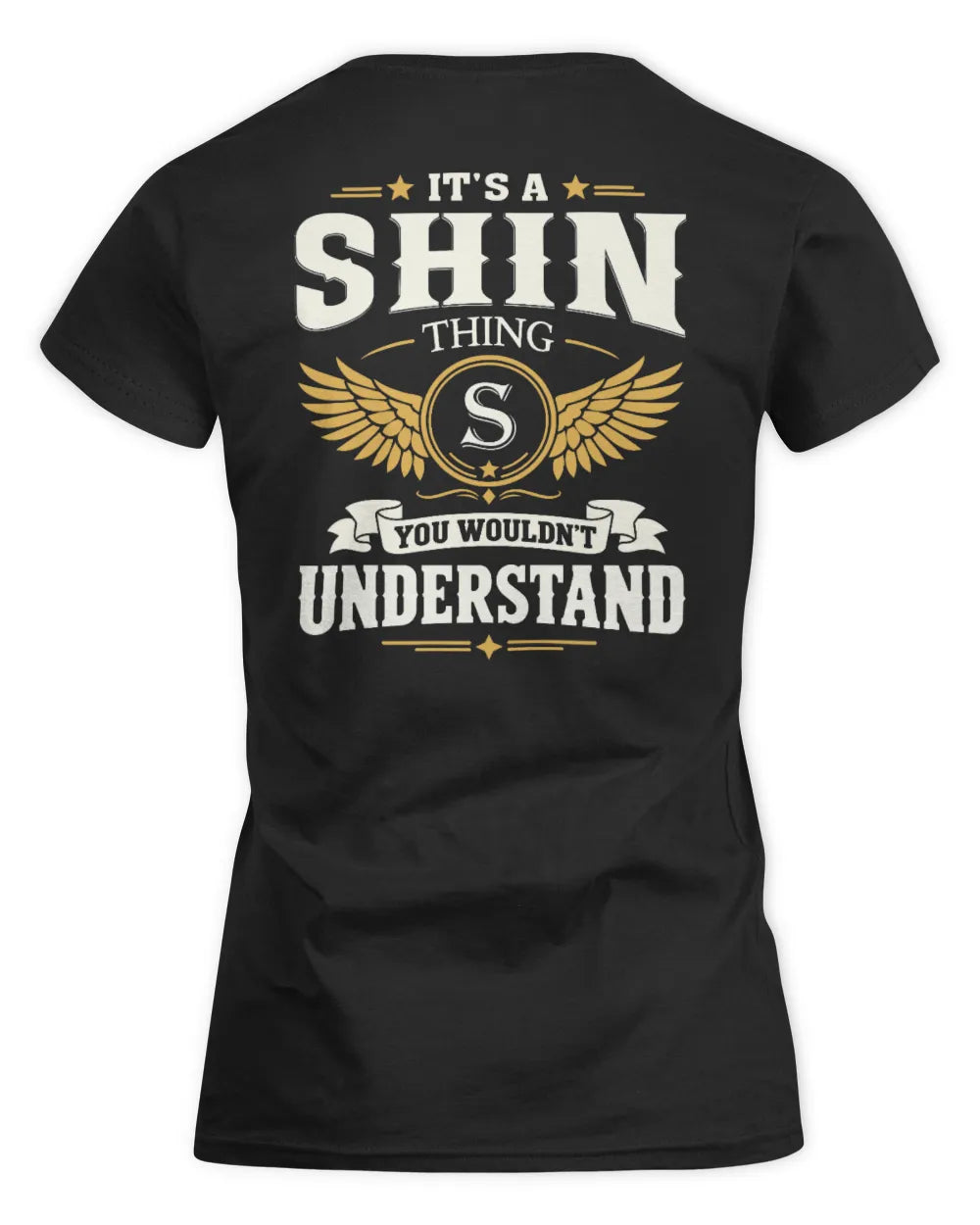 SHIN KT06-M008 It’s a [NAME] Thing – You Wouldn’t Understand | Personalized Vintage T-Shirt - Women's Standard T-Shirt - Black
