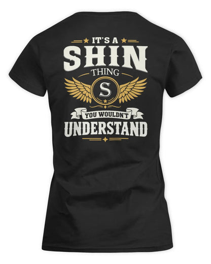 SHIN KT06-M008 It’s a [NAME] Thing – You Wouldn’t Understand | Personalized Vintage T-Shirt - Women's Standard T-Shirt - Black