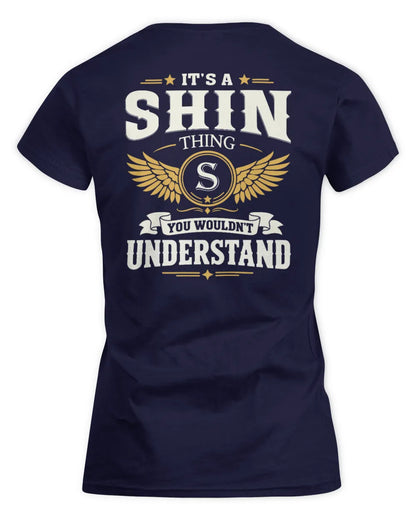 SHIN KT06-M008 It’s a [NAME] Thing – You Wouldn’t Understand | Personalized Vintage T-Shirt - Women's Standard T-Shirt - Navy