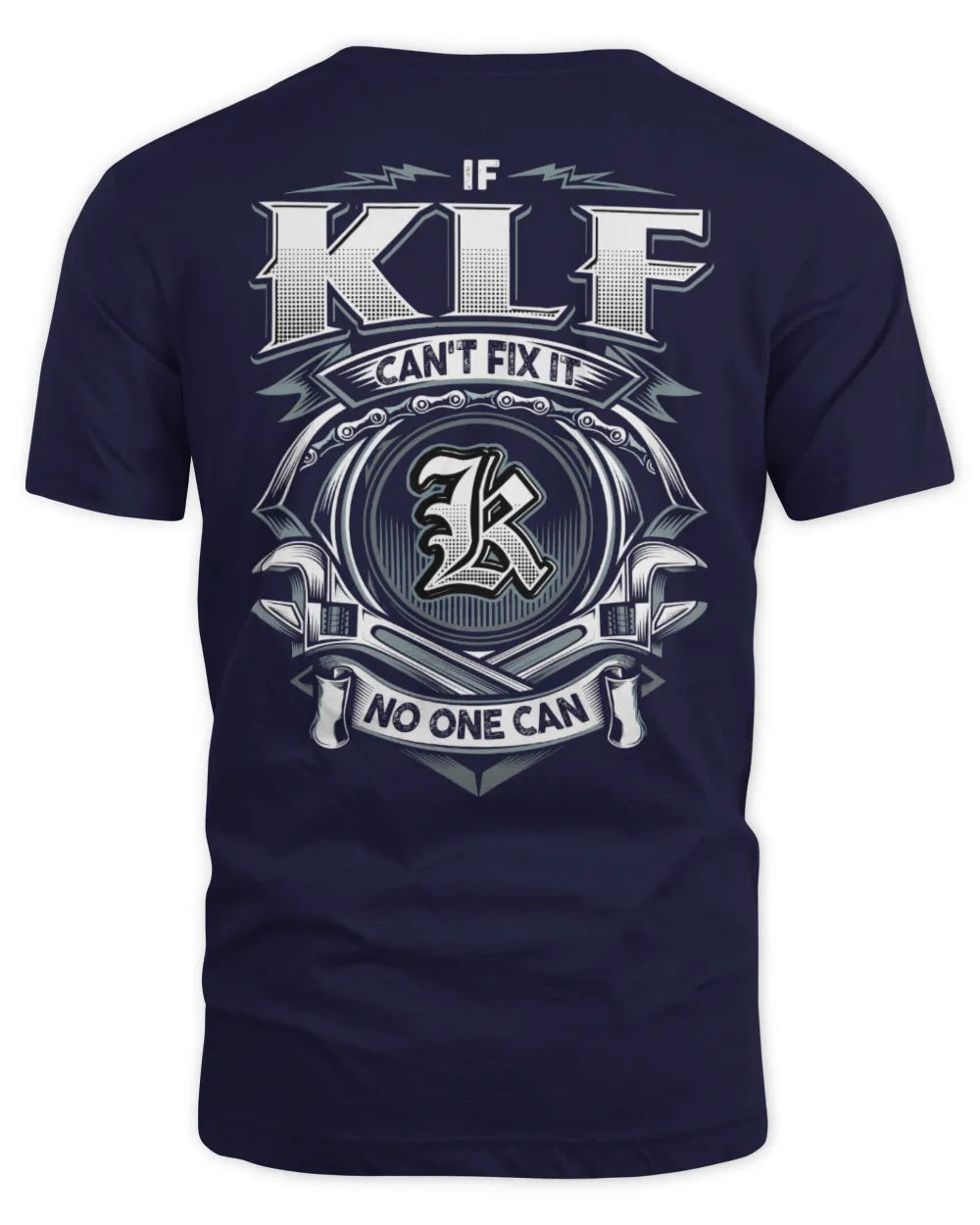 KLF AP81-K4-626 - Personalized Ahmed Quote Apparel “If Ahmed Can't Fix It, No One Can” - Unisex Standard T-Shirt - Navy