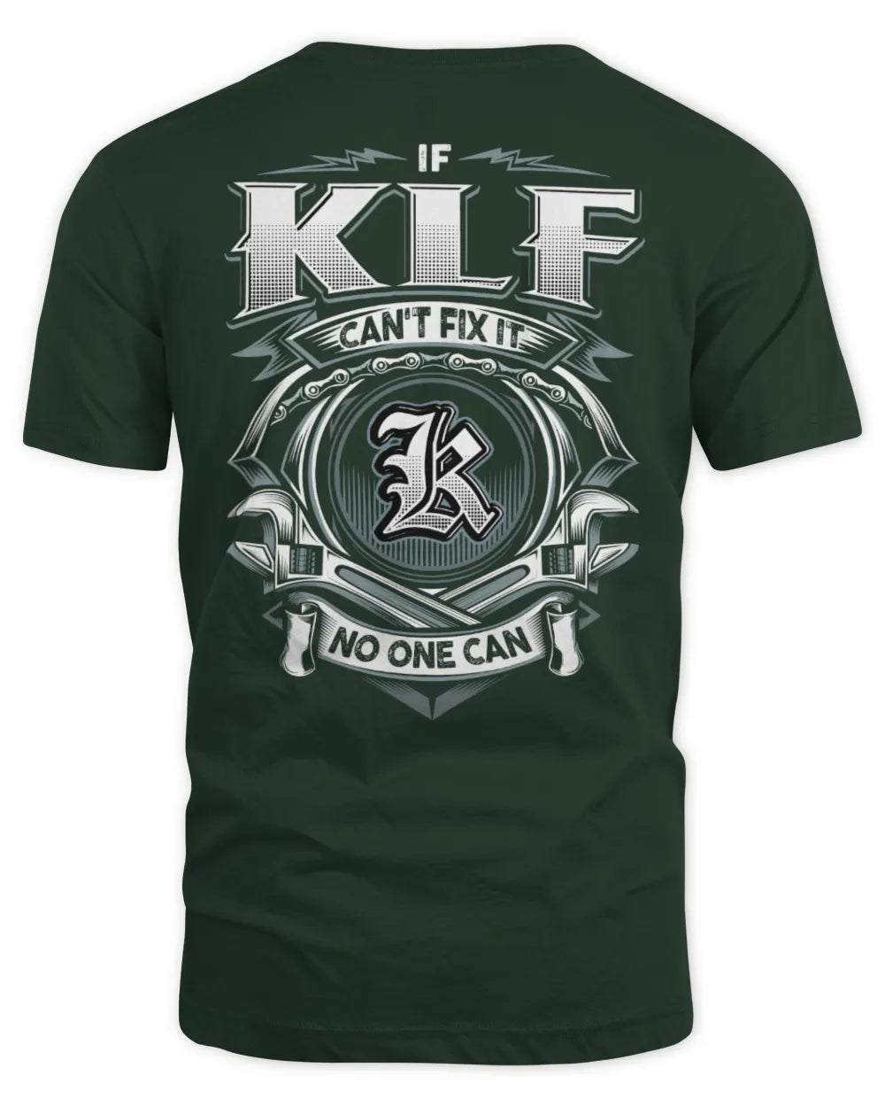 KLF AP81-K4-626 - Personalized Ahmed Quote Apparel “If Ahmed Can't Fix It, No One Can” - Unisex Standard T-Shirt - Forest Green