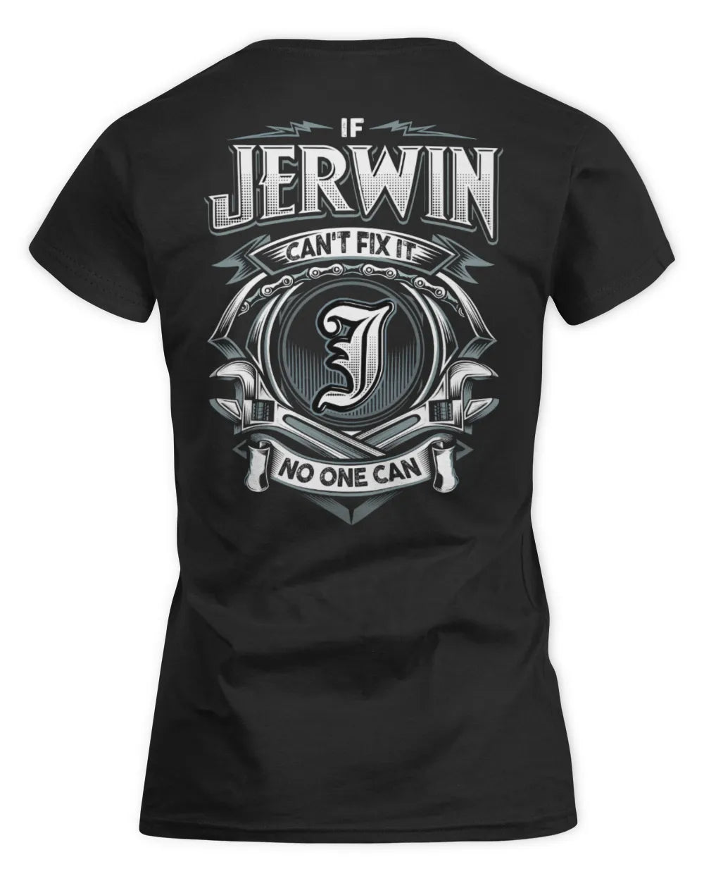 JERWIN AP81-K4-626 - Personalized Ahmed Quote Apparel “If Ahmed Can't Fix It, No One Can” - Women's Standard T-Shirt - Black