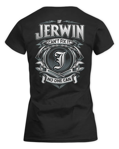 JERWIN AP81-K4-626 - Personalized Ahmed Quote Apparel “If Ahmed Can't Fix It, No One Can” - Women's Standard T-Shirt - Black