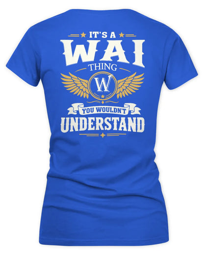 WAI KT06-M008 It’s a [NAME] Thing – You Wouldn’t Understand | Personalized Vintage T-Shirt - Women's V-Neck T-Shirt - Royal