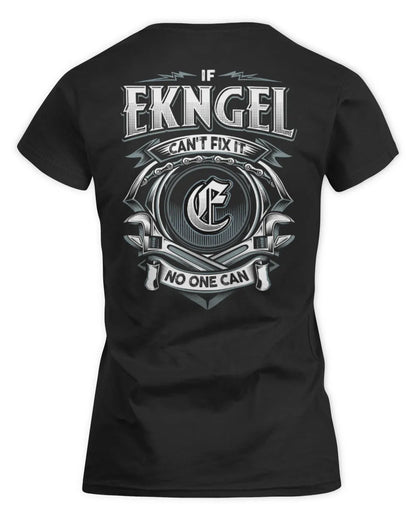 EKNGEL AP81-K4-626 - Personalized Ahmed Quote Apparel “If Ahmed Can't Fix It, No One Can” - Women's Standard T-Shirt - Black