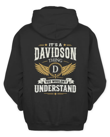 DAVIDSON KT06-M008 It’s a [NAME] Thing – You Wouldn’t Understand | Personalized Vintage T-Shirt - Unisex Hoodie - Black