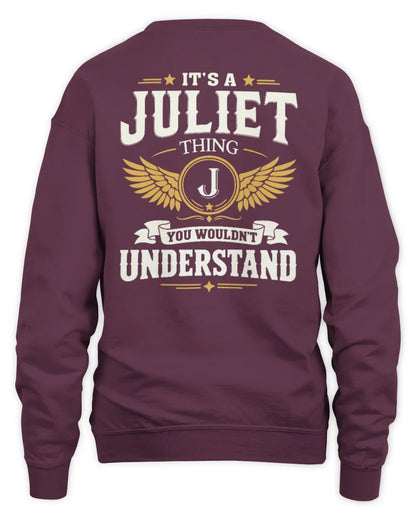 JULIET KT06-M008 It’s a [NAME] Thing – You Wouldn’t Understand | Personalized Vintage T-Shirt - Unisex Sweatshirt - Maroon