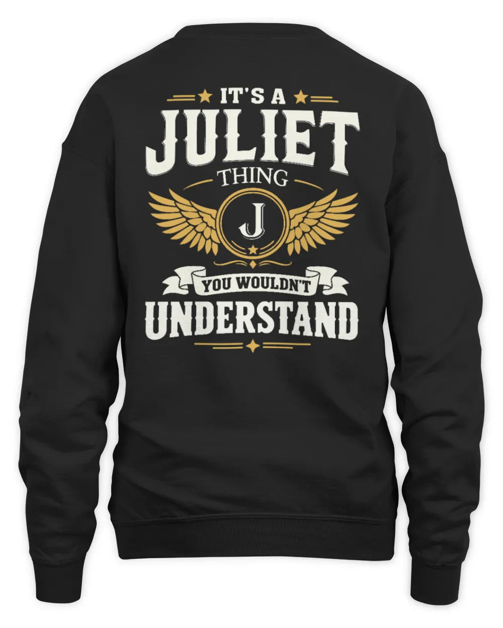 JULIET KT06-M008 It’s a [NAME] Thing – You Wouldn’t Understand | Personalized Vintage T-Shirt - Unisex Sweatshirt - Black