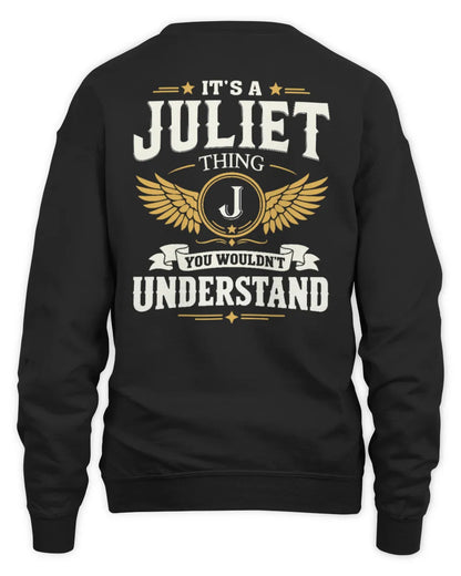 JULIET KT06-M008 It’s a [NAME] Thing – You Wouldn’t Understand | Personalized Vintage T-Shirt - Unisex Sweatshirt - Black