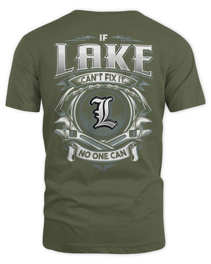 LAKE AP81-K4-626 - Personalized Ahmed Quote Apparel “If Ahmed Can't Fix It, No One Can” - Unisex Standard T-Shirt - Military Green