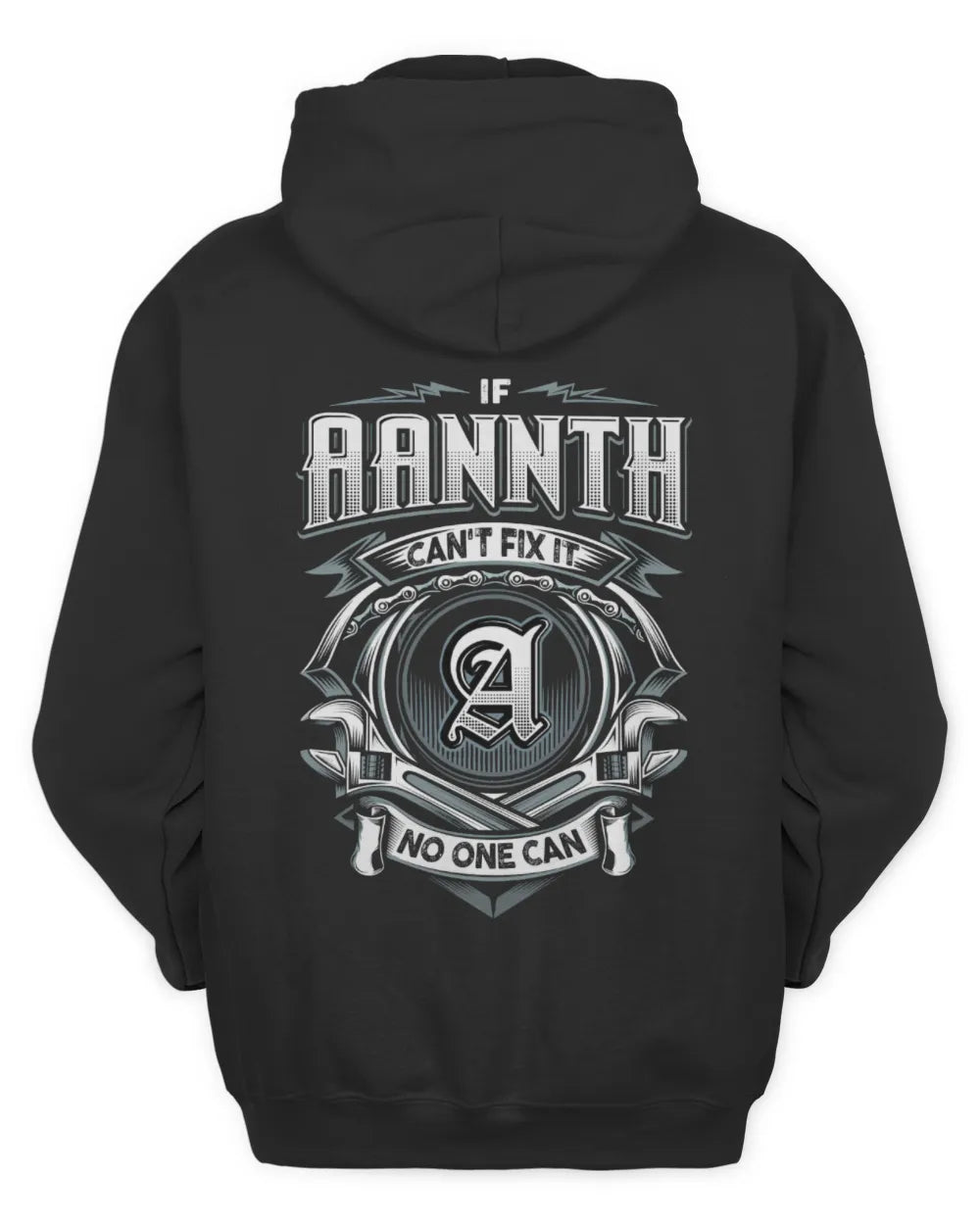 AANNTH AP81-K4-626 - Personalized Ahmed Quote Apparel “If Ahmed Can't Fix It, No One Can” - Unisex Hoodie - Black