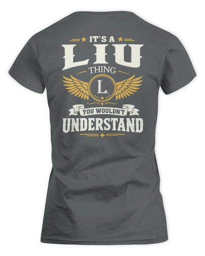 LIU KT06-M008 It’s a [NAME] Thing – You Wouldn’t Understand | Personalized Vintage T-Shirt - Women's Standard T-Shirt - Charcoal