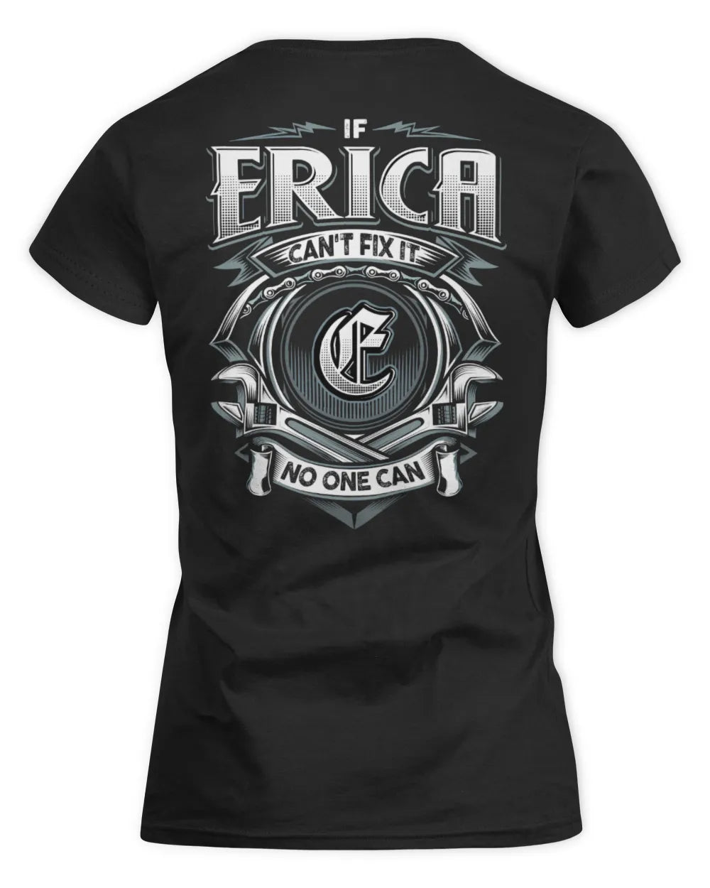 ERICA AP81-K4-626 - Personalized Ahmed Quote Apparel “If Ahmed Can't Fix It, No One Can” - Women's Standard T-Shirt - Black