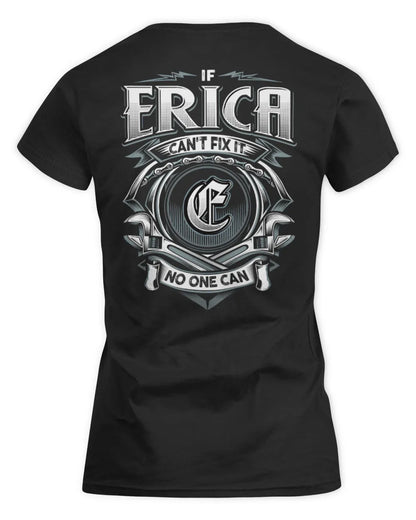 ERICA AP81-K4-626 - Personalized Ahmed Quote Apparel “If Ahmed Can't Fix It, No One Can” - Women's Standard T-Shirt - Black