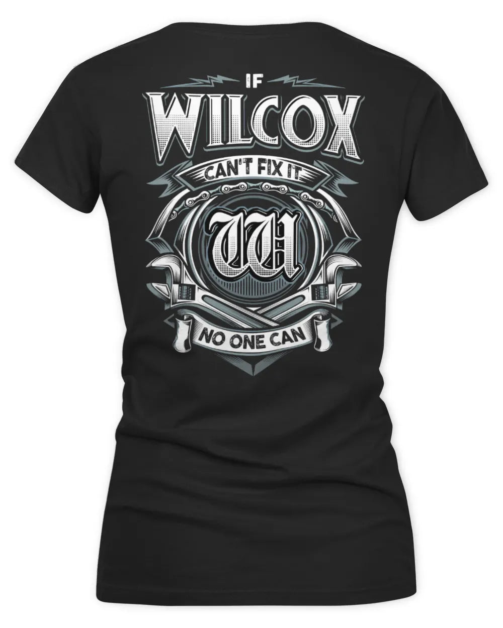 WILCOX AP81-K4-626 - Personalized Ahmed Quote Apparel “If Ahmed Can't Fix It, No One Can” - Women's V-Neck T-Shirt - Black
