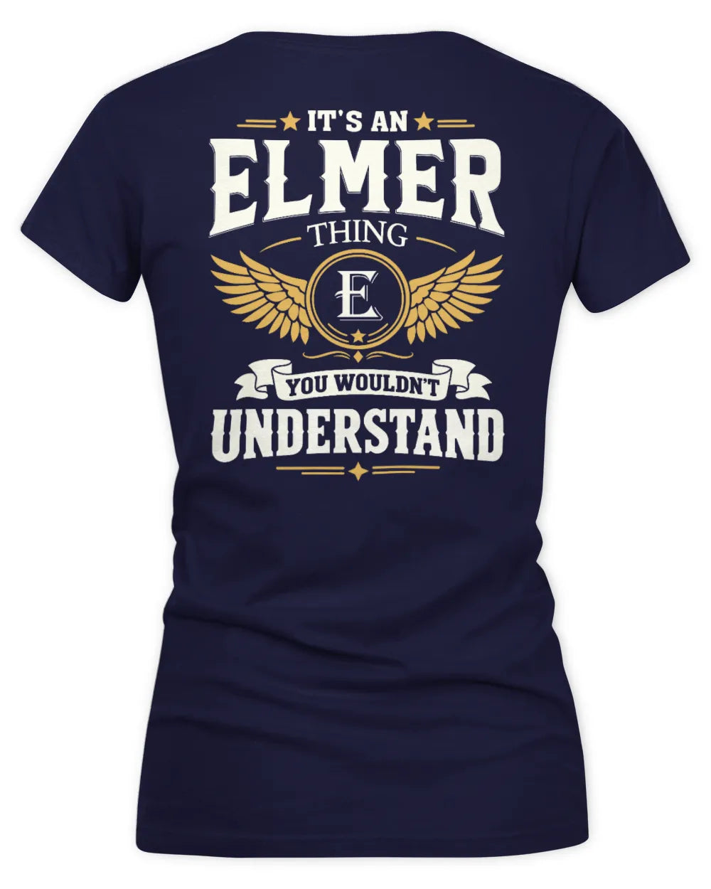 ELMER KT06-M008 It’s a [NAME] Thing – You Wouldn’t Understand | Personalized Vintage T-Shirt - Women's V-Neck T-Shirt - Navy